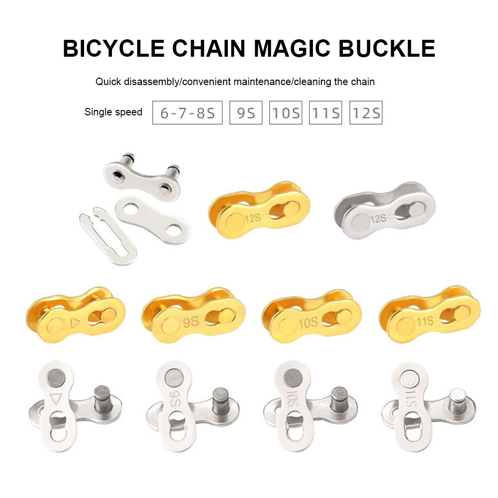 5Pairs Fietsketting Quick Link Bike Chain Quick Release Connector Mtb Racefiets Ketting Reparatie Tools Voor 6/7/8/9/10/11/12 Speed