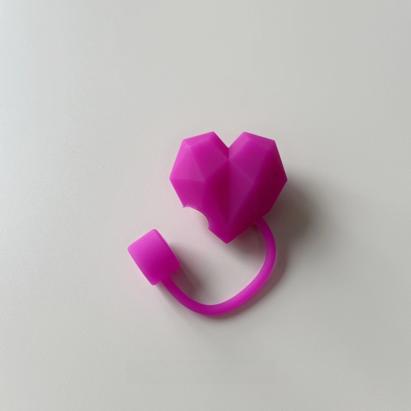 Corações bonitos palha cobre tampa para stanley copo acessórios tumbler 40oz kawaii silicone palha rolha dicas capa para canudos de 10mm: Verde exército