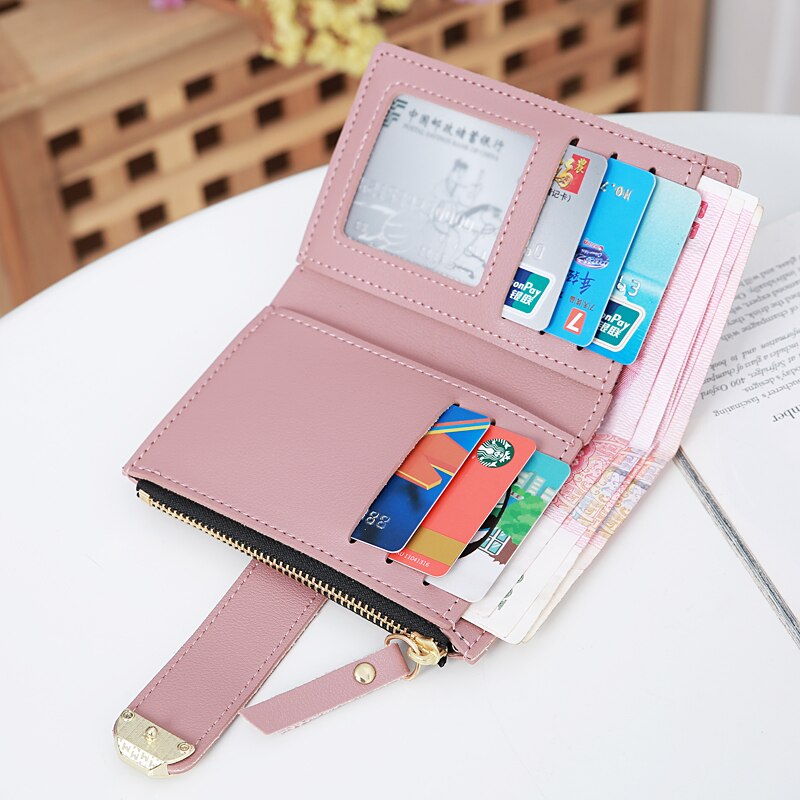 cuir femmes portefeuille moraillon petit et mince monnaie poche sac à main femmes portefeuilles porte-cartes de luxe portefeuilles sac à main