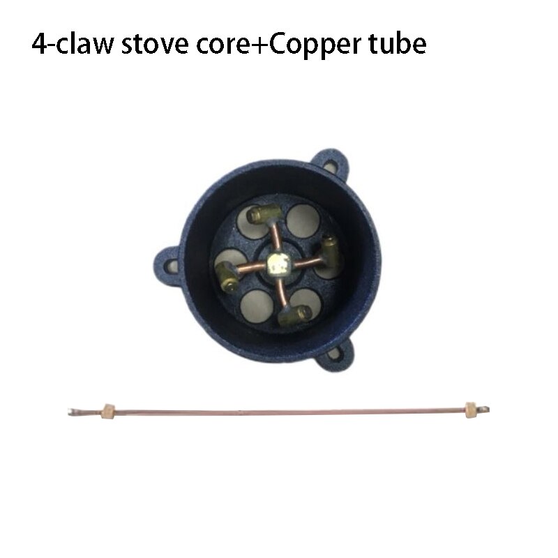 Cast Iron Burner for stove natural gas liquefied oven stove kitchen propane portable gas jet burner stove 4/7 hole 1pc: D