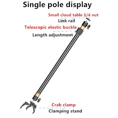 1Pcs Slide Rail Ondersteuning Staaf Voor Slider Dolly Track Fotografie Dslr Camera Stabilizer System Statief Accessoires