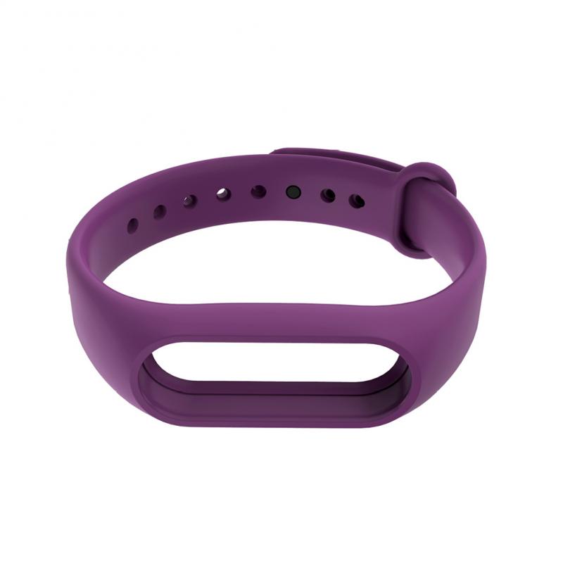Correa de silicona para Xiaomi Mi Band 2, repuesto de pulsera de silicona, Color sólido, accesorios