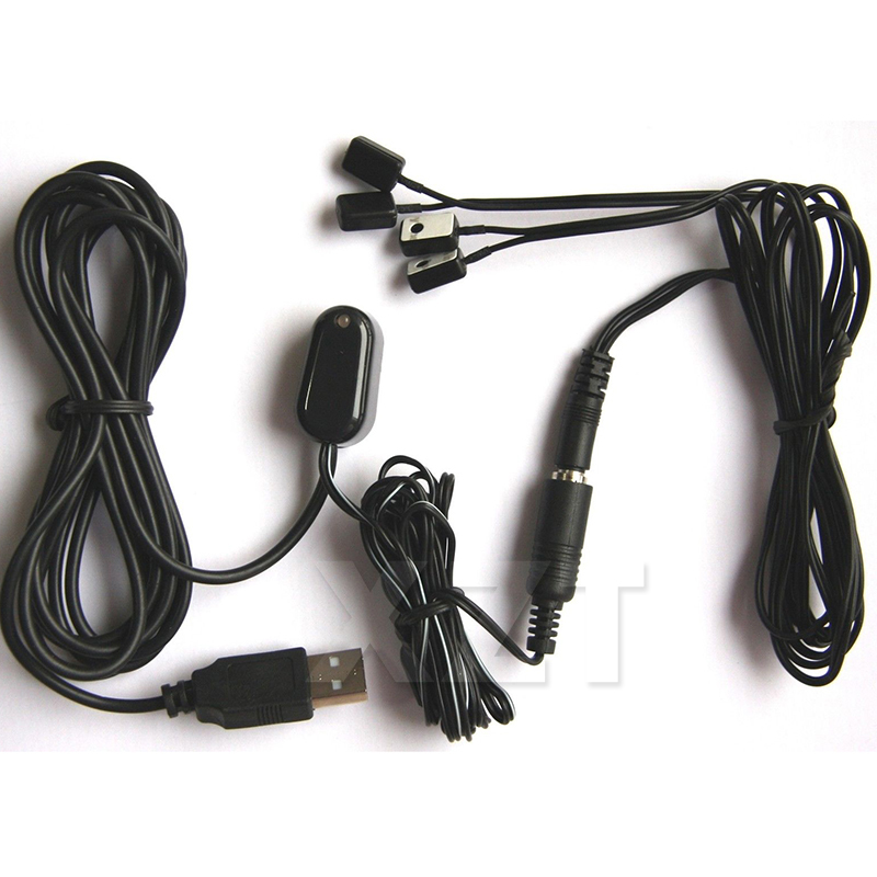 Ir extender infrarød repeater fjernbetjening 1 modtager 4 emittere usb adapter ir fjernbetjening repeater ir blaster