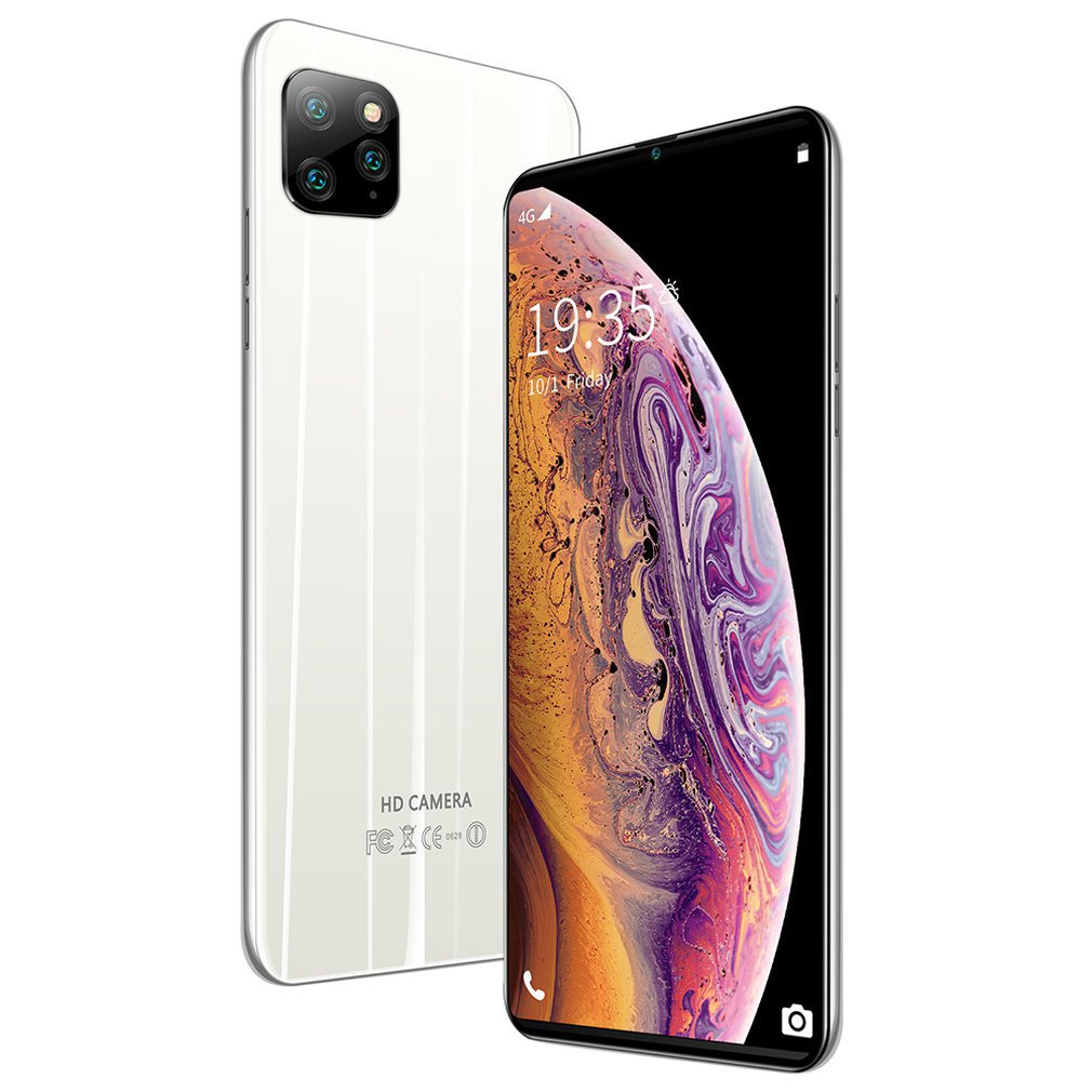 i11 Pro 6.1 inch Full Screen Smartphone 1+8G Dual Sim Card for Android Phone 18MP Camera 3G Smart Phone: Yellow