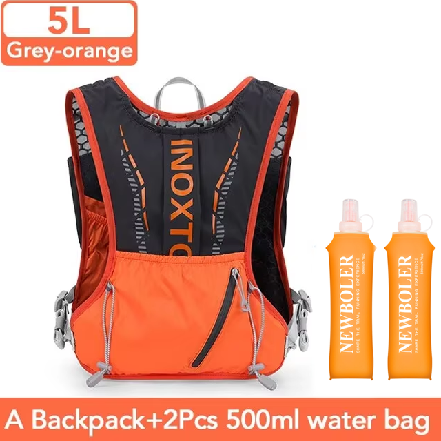 Inoxto leichte Lauf Rucksack Trink weste, geeignet für Fahrrad Marathon- wandern, ultraleicht und tragbar 5l