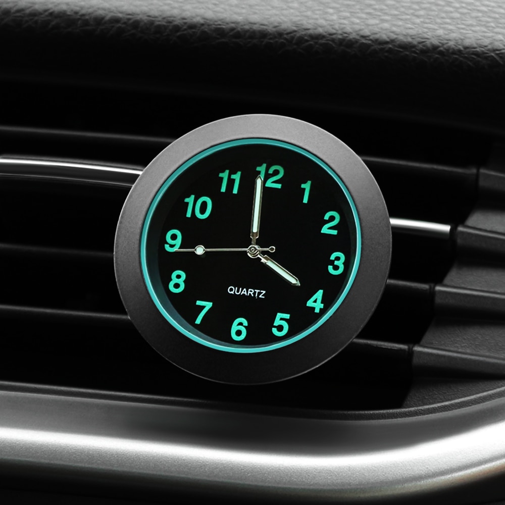 Lumineux Auto jauge horloge voiture Quartz horloge pour fiat 500 500x grande punto ducato punto fiat panda ssangyong kyron actyon