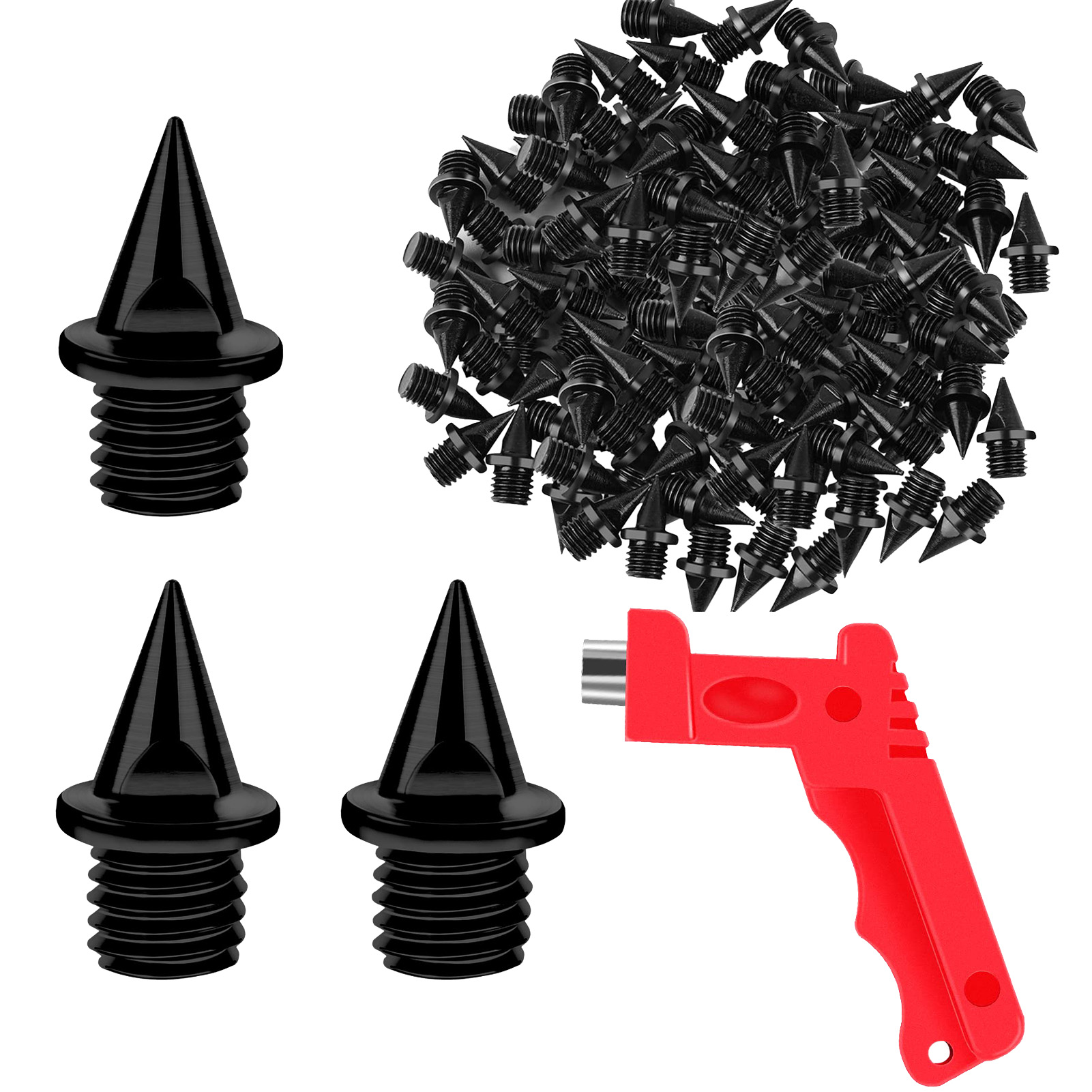 Track Spikes Track Spikes Golf Shoe Spikes Track Shoe Spikes Prevent Slipping Increase Running Speed Pyramid-shaped Hard Steel: Default Title