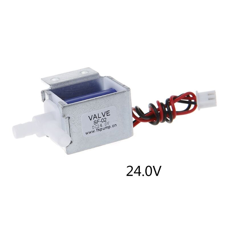 Micro Electric Solenoid Valve N/C Normally Closed 6V 12V 24V Wires Gas Water Air Control: 24V