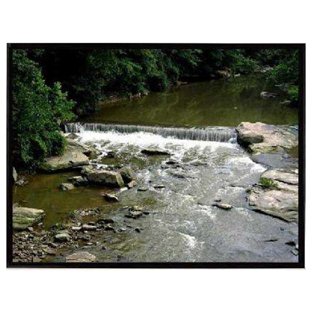 ALLOYSEED 4:3 Fabric Wall Hanging Projection Screen For 3D LED Home Theater Projector Screen For Family Outdoor