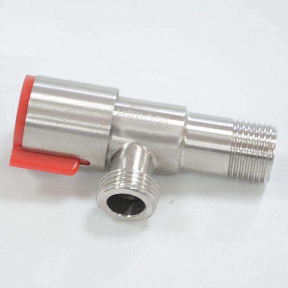 SUS304 stainless steel and cold water triangle valve flow control valve three-way valve G1/2 thread bathroom angle valve