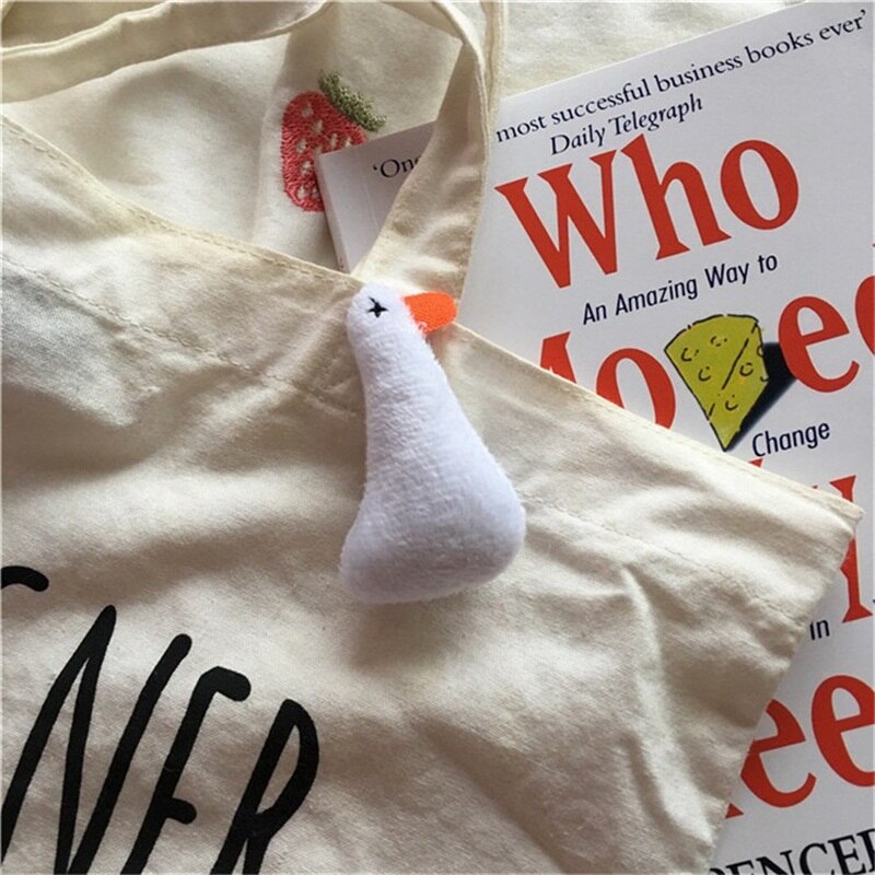 Nette Karikatur Weiße Ente Metall Emaille Brosche Persönlichkeit Modische Ente Abzeichen Stift modisch schick freundlicher Kleidung Rucksack Jewe