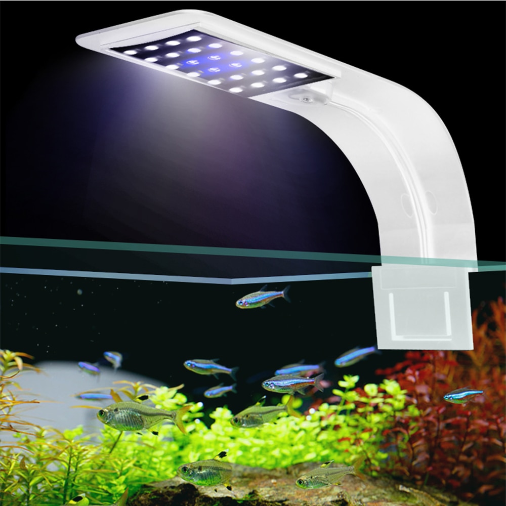 Akvarijné svetlo do akvária vysadené akvárium 10w/5w led svetlo do akvária led osvetlenie proti zahmlievaniu pripínacia lampa luces