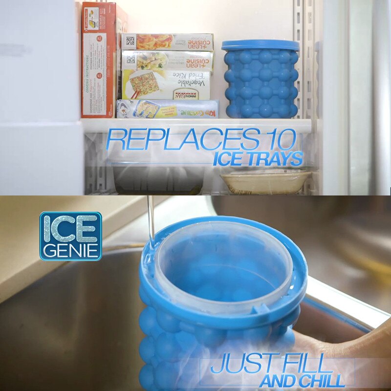 GENIE Cubitera Cubo De Hielo Genie Fabricante De Hielo De Silicona