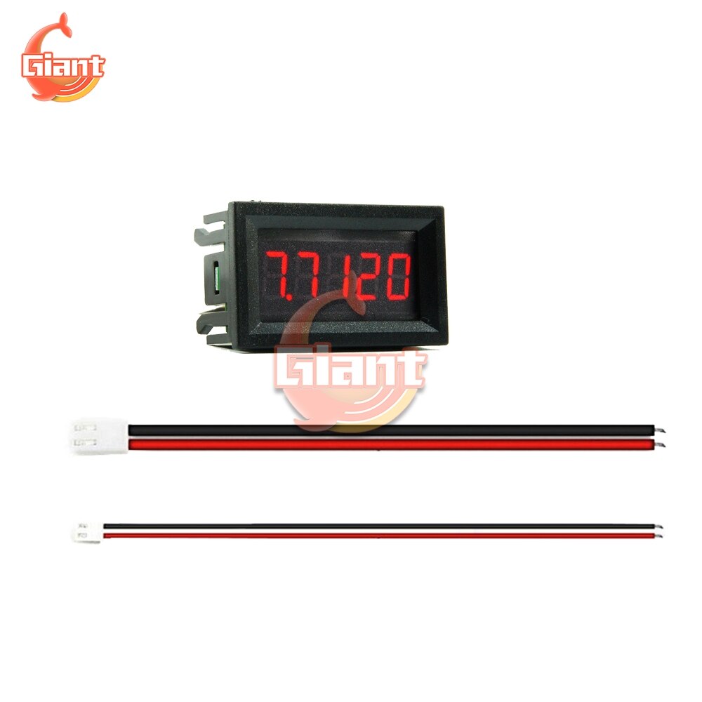 DC4-30V 0.36 inch LED 50.000mA 50mA 5 Digits DC Ammeter Digital Current Panel Meter 12V Amp Tester Detector Built-in Shunt: Red