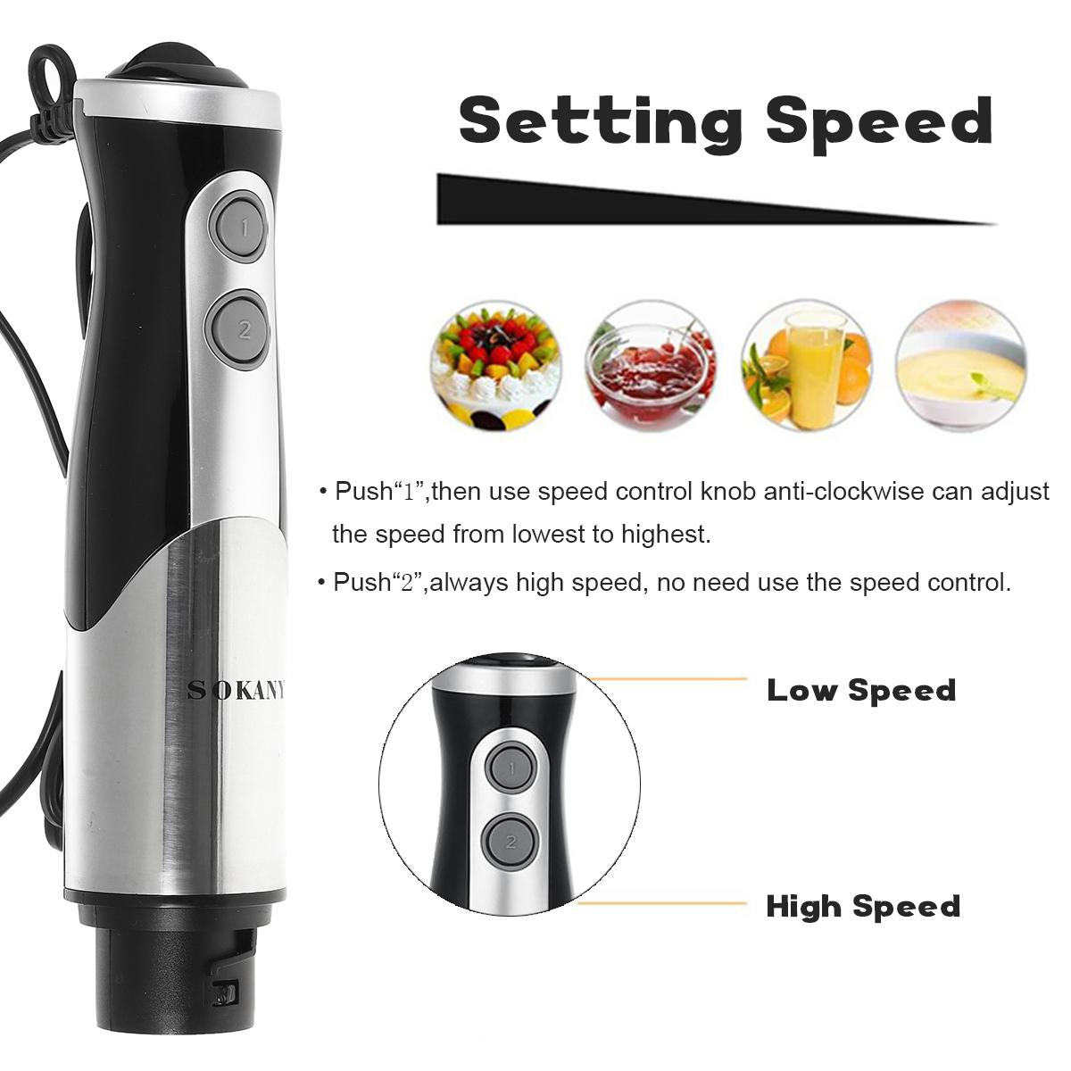 Sokany 8- in -1 700w roestvrijstalen staafmixer elektrische mixer groente vleesmolen 700ml hakmolen garde