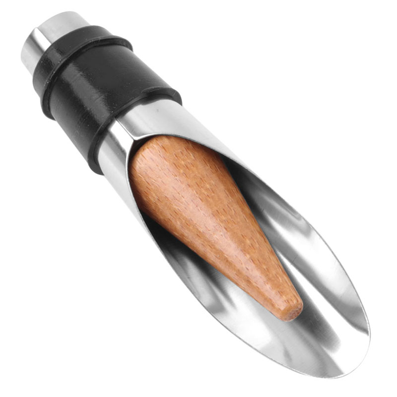 2 in 1 tappo per vino strumento per versare vino rosso tappo per bottiglia in acciaio inossidabile s tappo per versatore a imbuto in sughero accessori per sbarra