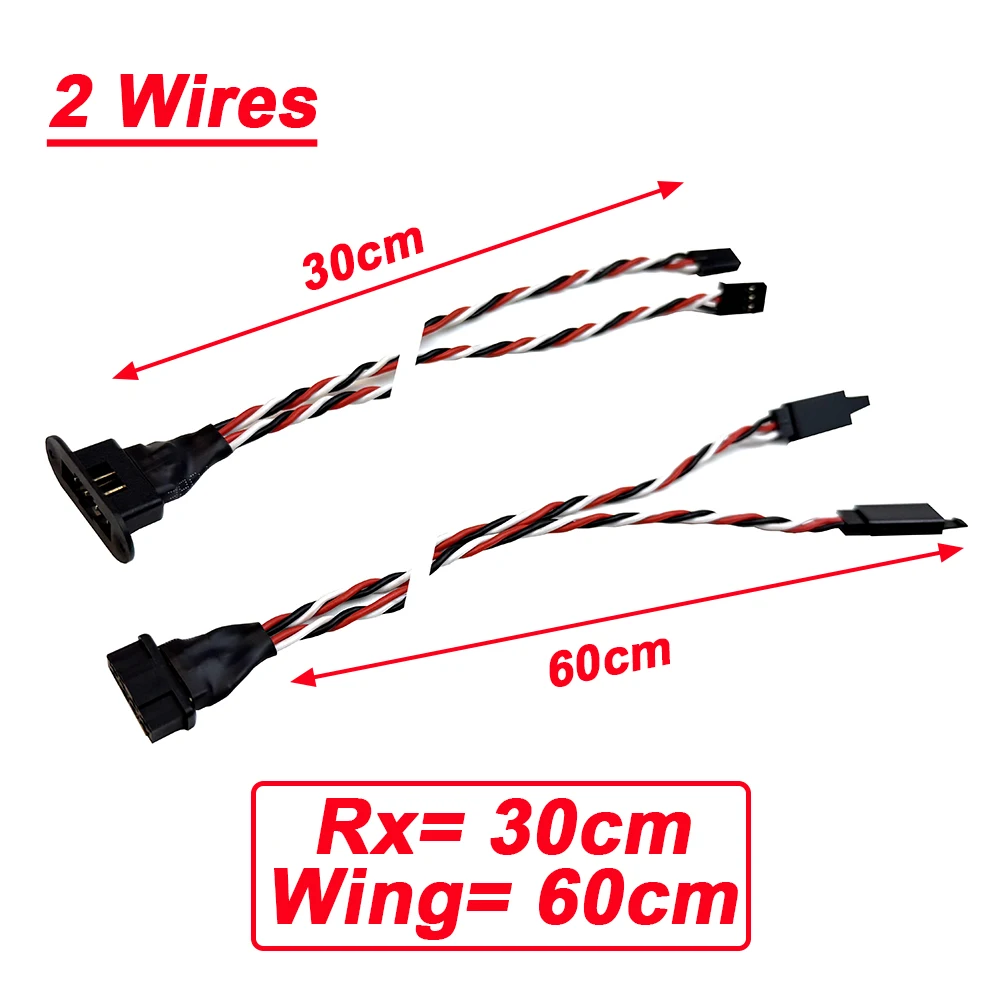 Connecteur MPX plaqué or à 8 broches, prise d'extension Servo multi-fils mâle femelle 2/3 fils pour modèle RC, avions planeurs Fixwing: vert clair