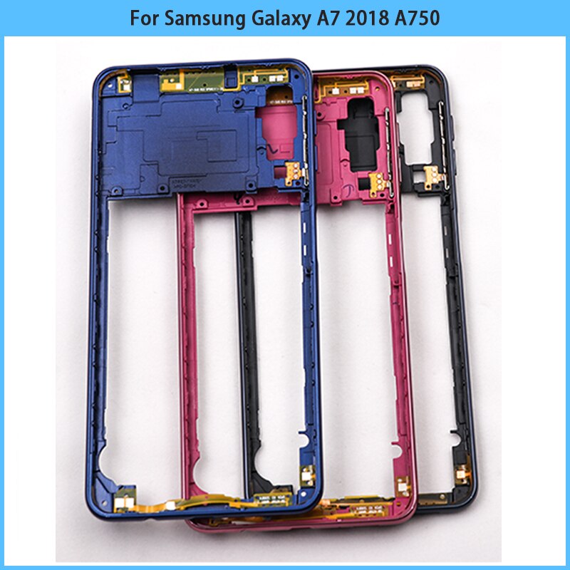 A750 Midden Frame Voor Samsung Galaxy A7 A750F SM-A750 Mid Frame Panel Achter Plastic Behuizing Case Panel Vervanging onderdelen