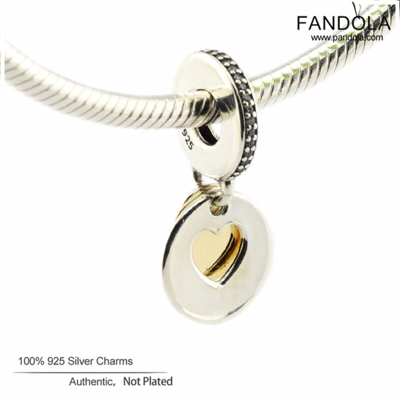 Genuine 925 Sterling Silver You & Me Forever Dangle Charms Beads for Jewelry Making Fit Original Charms Bracelets