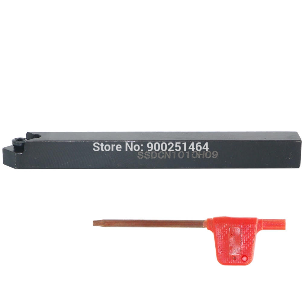 CNC Lathe Tool Holder, SSDCN1010H09(10mm)Right, with Three SCMT09T304（31.51）Square Carbide Blades.45 degree chamfer turning tool