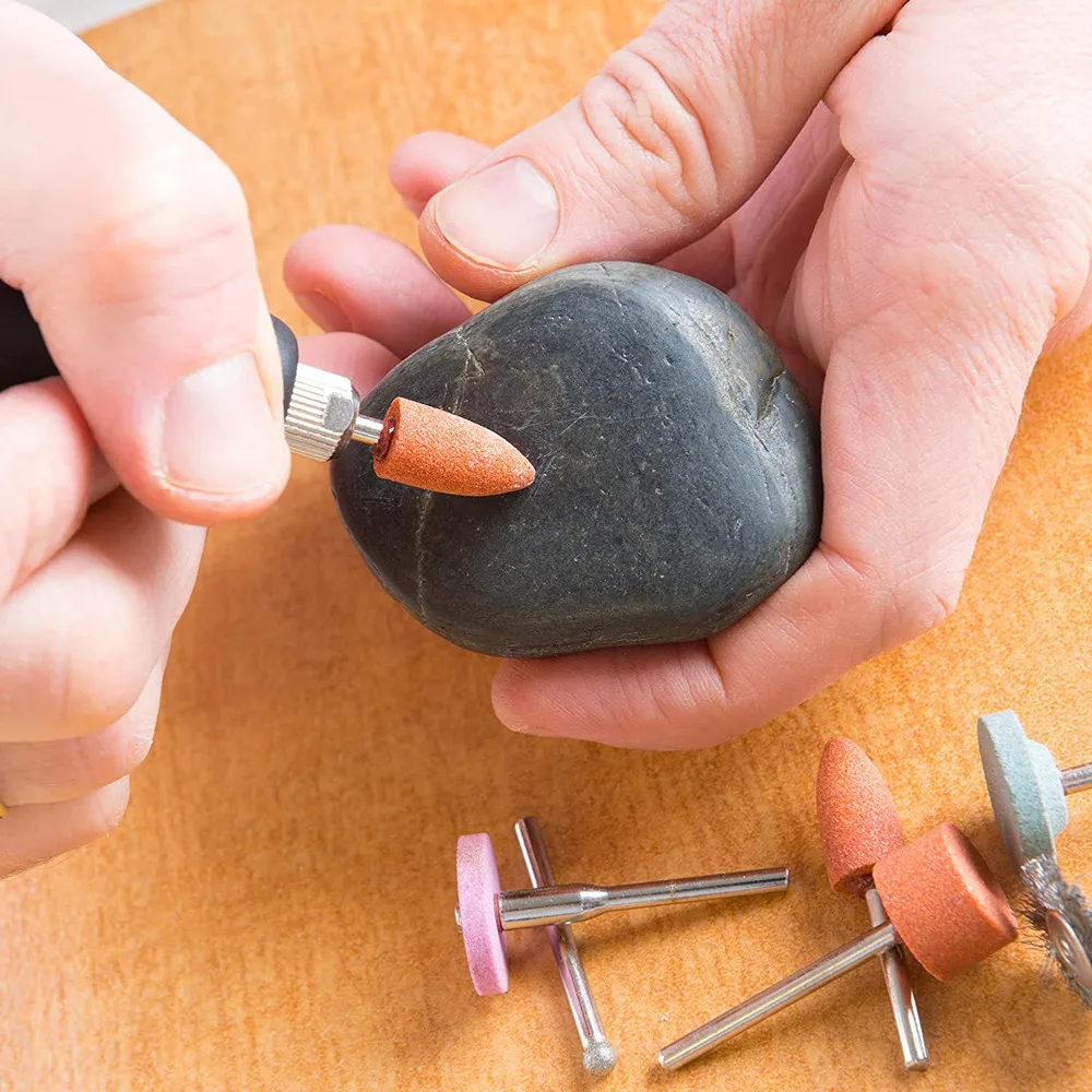 10 teile/satz Silikon gummi Polierer Schleifen Kopf 2,35mm Schaft Nagel bit Nagel Elektrische Maniküre Bohrer Maschine Zubehör