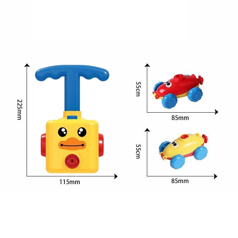 Globo eléctrico inercial para niños, globo eléctrico divertido, en coche, 8 globos