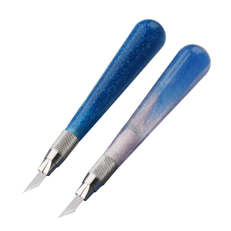 Cuchillo de tallado de cielo estrellado, MINI sello de goma, pluma para grabado artesanal, herramienta de bricolaje, cuchilla de tallado, cortador de papel fotográfico, papelería