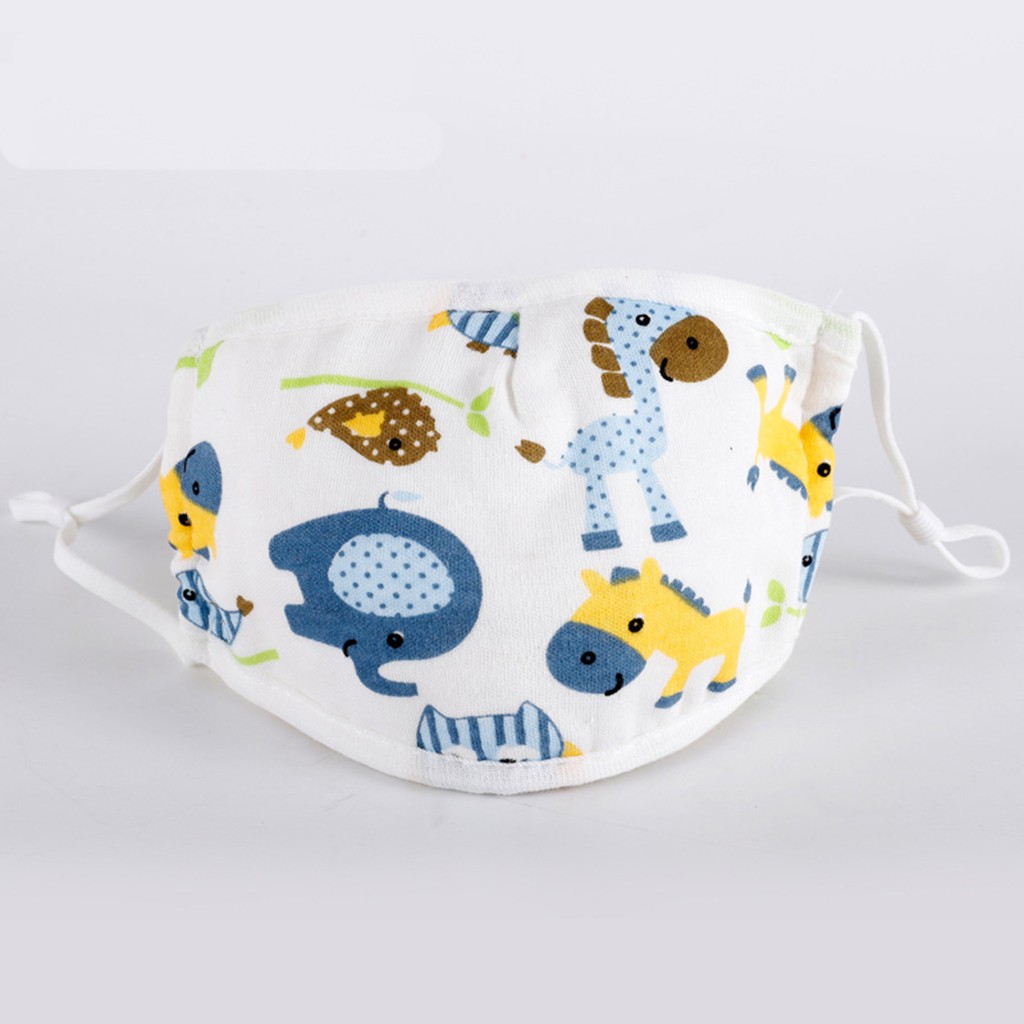 Réutilisable bouche-moufle enfants garçons fille dessin animé impression coton soins du visage combinaison réglable 5 couches filtre protéger protecteur Maschera: A