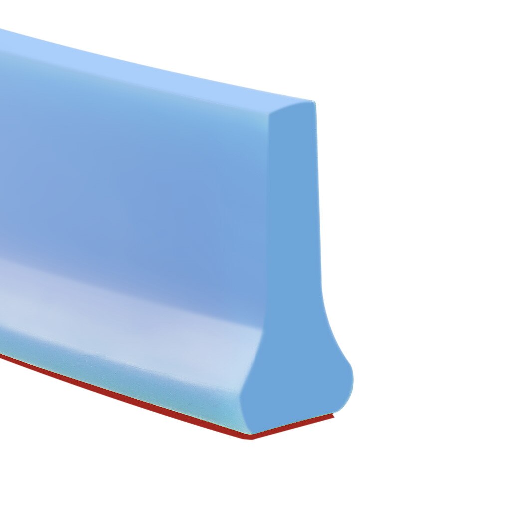 Bathroom Water Stopper Flood Shower Barrier Dam Silicon Water Blocker Dry And Wet Separation Collapsible Shower Threshold: Blue / 1m