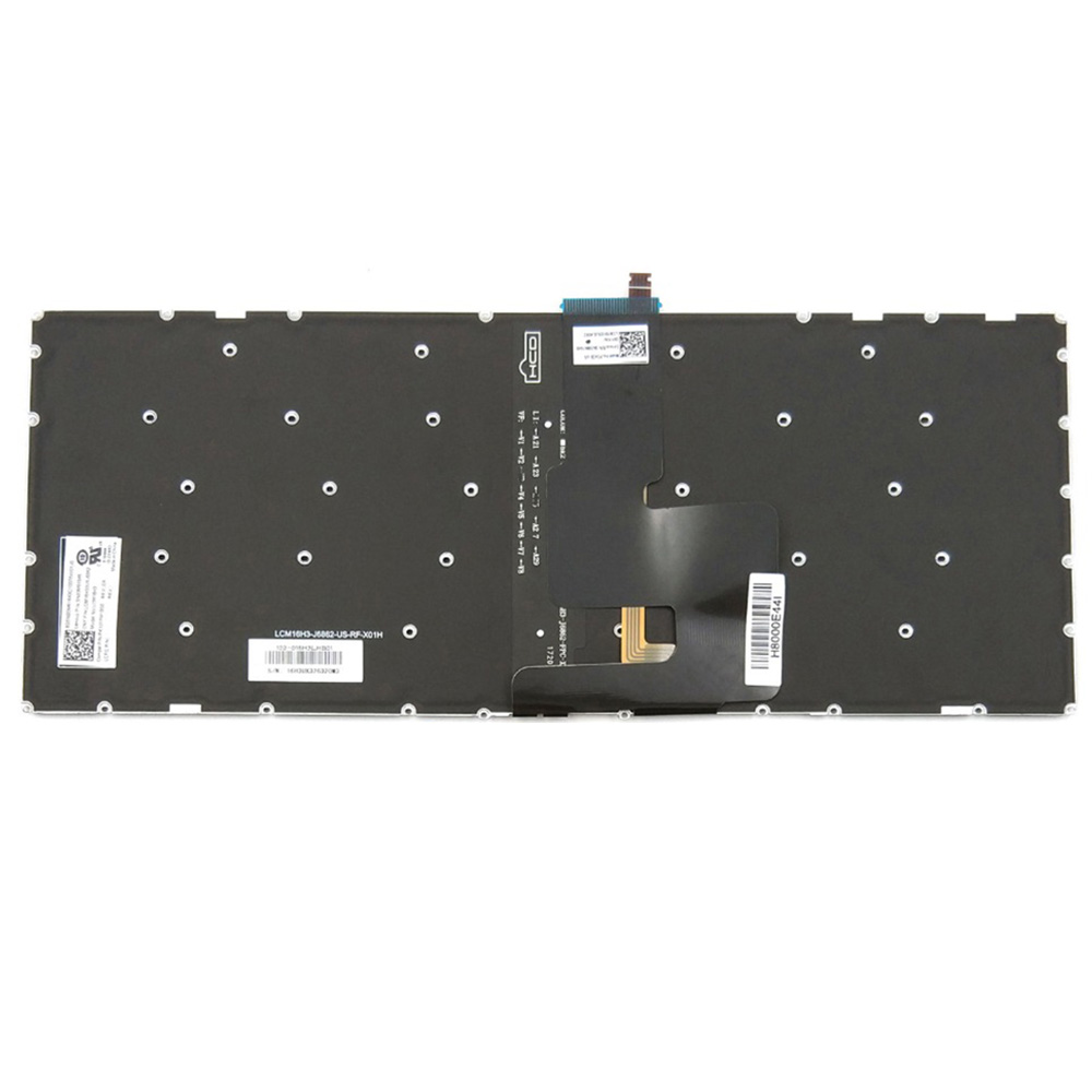 Teclado portátil y Original para Lenovo Yoga 520-14IKB tipo 80X8 81C8 720-15IKB US, negro, con retroiluminación y sin marco