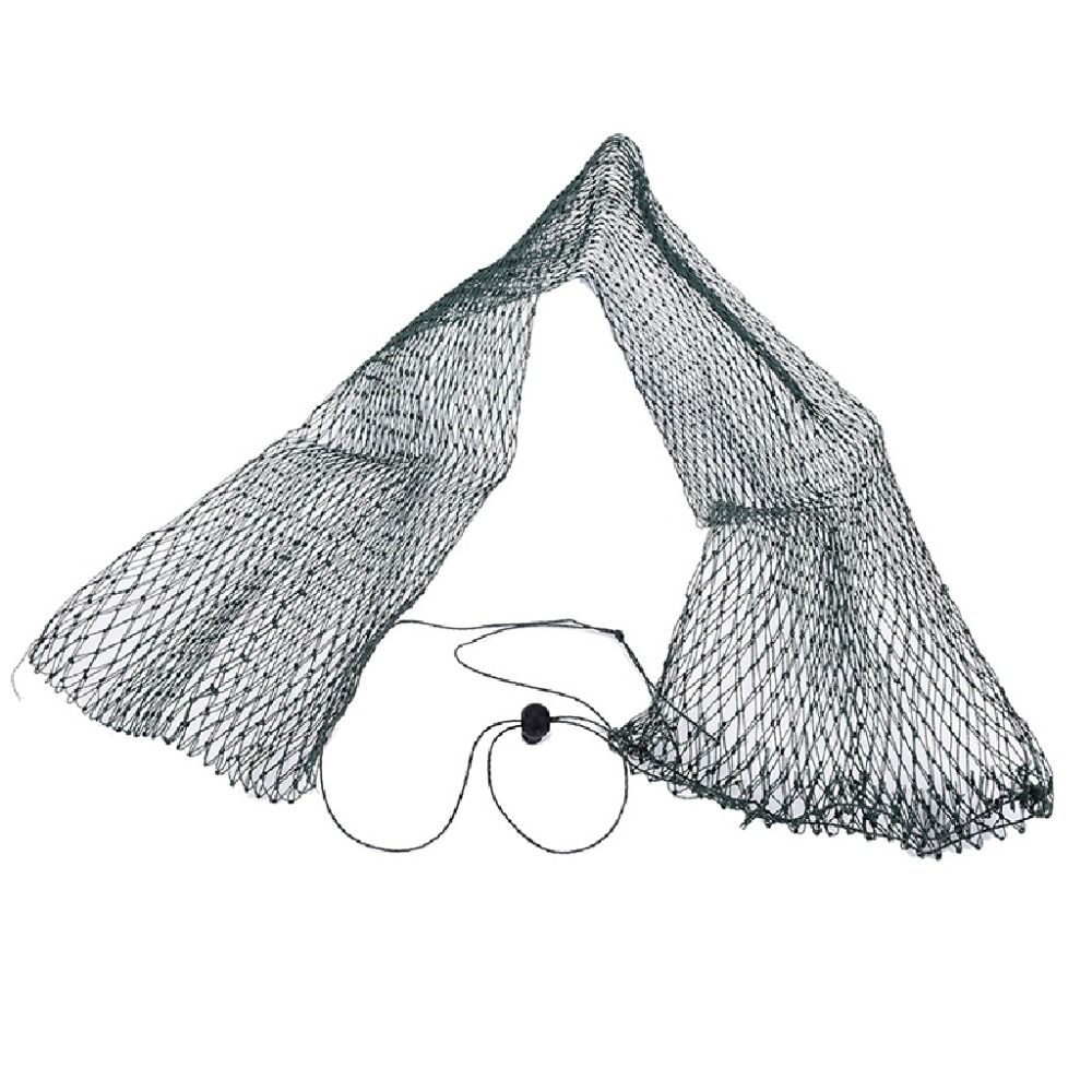 4-strand Wire Fishing Net No-deformed Strong Load-bearing Capacity Folding Fish Bag Bundle Buckle Fishing Mesh