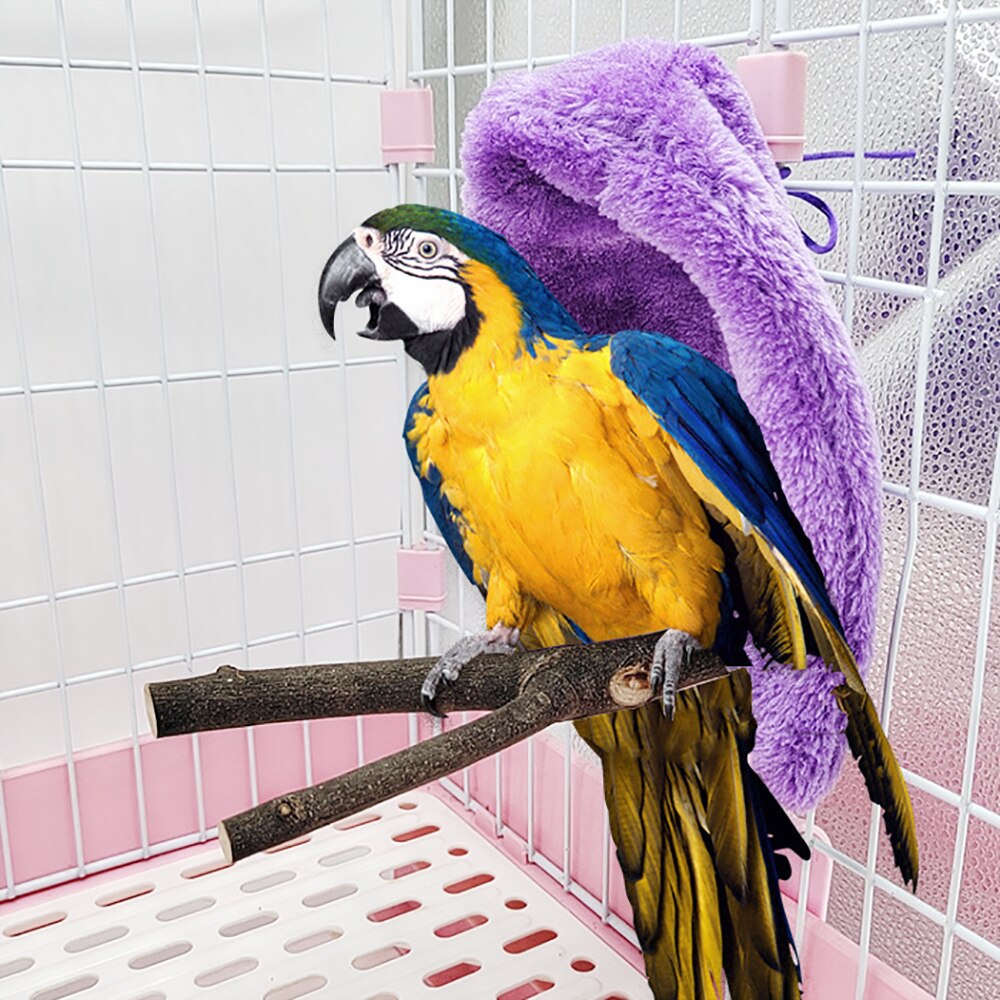 Mantón cálido de invierno para pájaros, manta para loros de esquina, Animal PEQUEÑO para mascotas, decoración de jaula para tienda de campaña colgante para periquitos, Cockatiel Lovebird