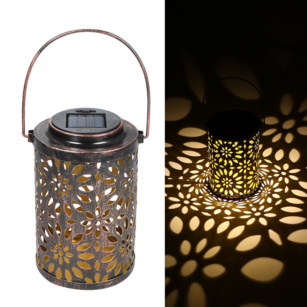 Tomshine Outdoor Hanging Lamp Solar Power Energy LED Lantern Light IP44 Water Resistance for Patio Garden Courtyard Pathway: type 3