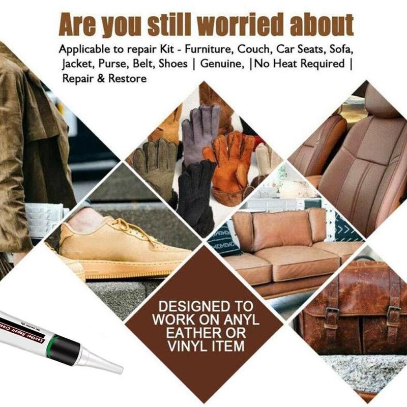20g Filling Repair Cream Leather Clothing Leather Shoes Scratch Crack Cream Leather Bag Wear Repair Cream Leather Repair Gel