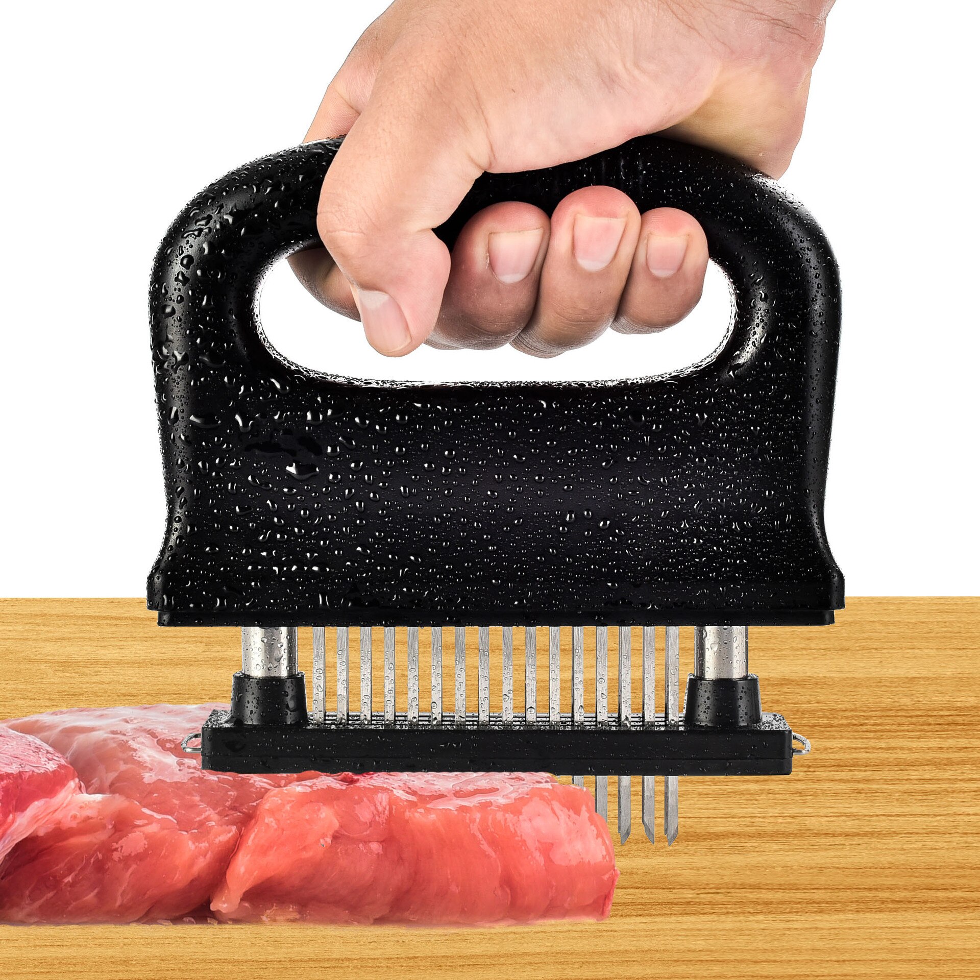 Herramienta de cocina para carne, artefacto para carne, ablandador de carne de acero inoxidable de 48 Pines, ablandador de carne de cocina, ablandador de carne, tenderizador de carne