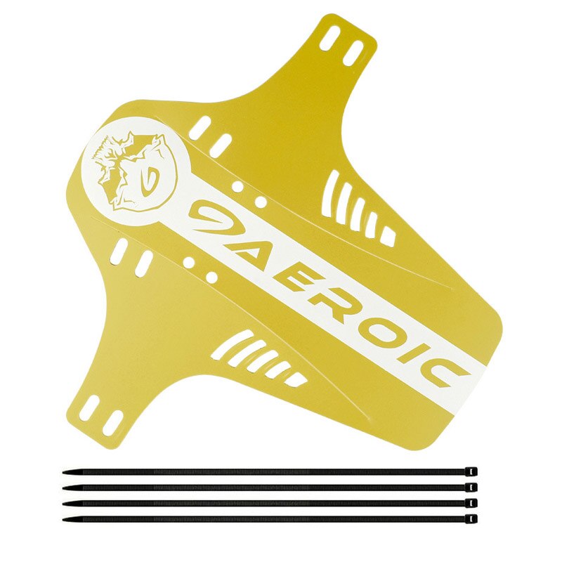 Guardabarros delantero y trasero para bicicleta de montaña, guardabarros de rueda, tablero de barro de Color, accesorios para ciclismo de carretera: XQ880-Yellow