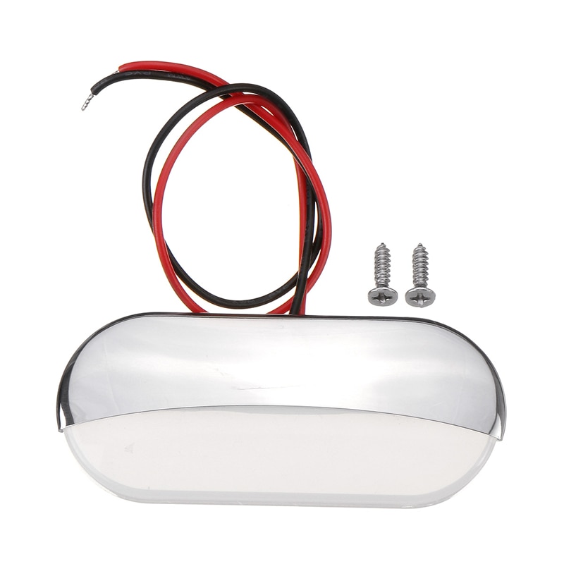 Dc 12v veneen peräpeilin led -seinävalaisin ruostumaton teräs valkoinen led -takavalo jahtitarvikkeet  ip67 käytävävalaisin