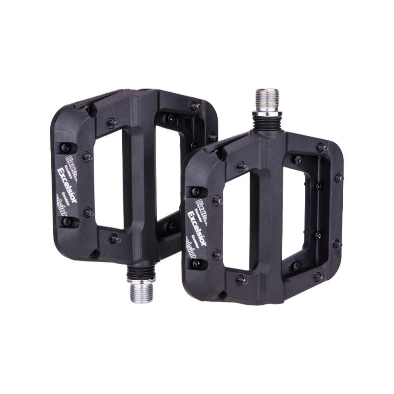 ZTTO wioślarz Mtb pedały Ultralight łożysko nylon płaska szeroka pedały rowerowe antypoślizgowe antypoślizgowe autostrady pedały rowerowe części rowerowe: czarny