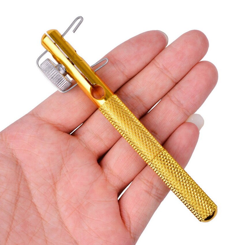 1pc Fishing Hook Tier Double-Headed Needle Knots Tie Loop Tyer Tools Kit Fishing Line Knotter Tying Fishhook Needle Fishing Tool