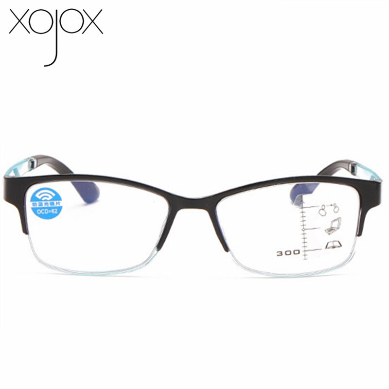 Xojox anti blue light lukulasit miesten naisten progressiiviset multifocal silmälasit lähellä kaukonäkö diopteria  +1.0 1.5 2.0 2.5