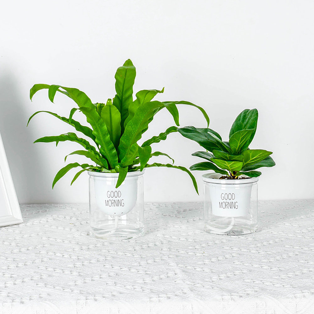 Hydrocultuur Bloempot Thuis Bureau Bloempot Groene Planten Self-Watering Systeem Thuis Bureau Decoratie