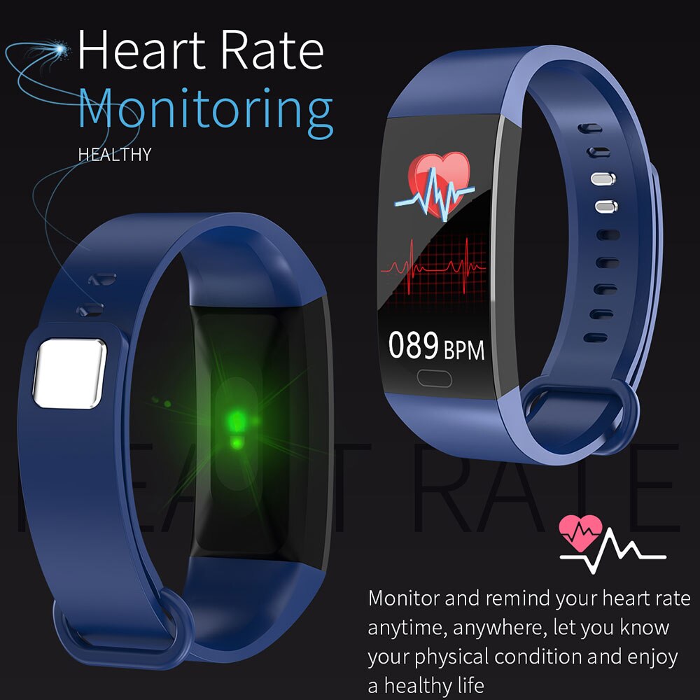 Smart Bracelet Waterproof Sport Health Smart Band Heart Rate Monitor Blood Pressure Fitness Tracker Watch PK Mi Band 3 4