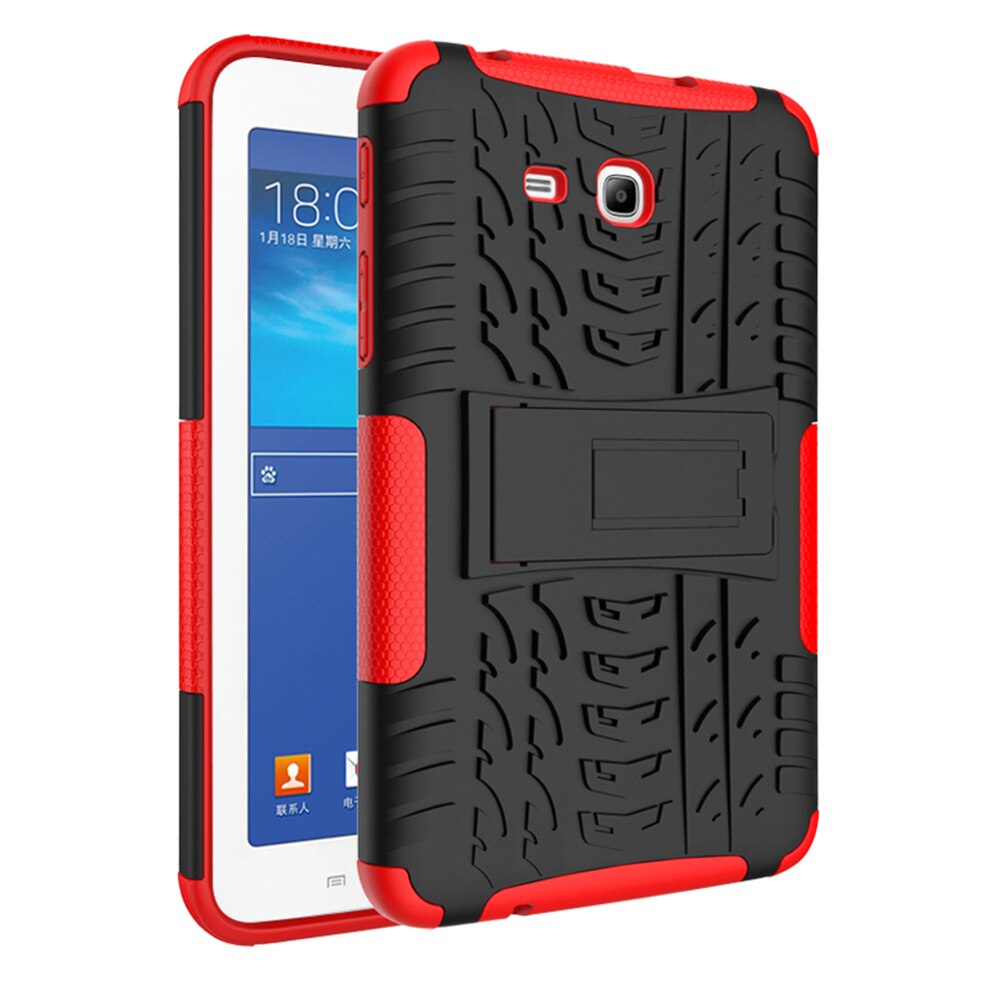 7" Anti-dust Tablet Protecter Hard Case For Samsung GALAXY Tab A 7.0 T280 T285 Tablet Accessories Heavy Duty TPU Back cover: Red