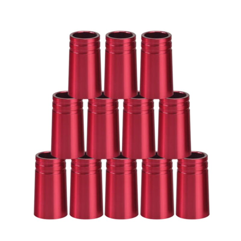 Golf Ferrules .370 Aluminum 22mm for Irons Shafts Golf Club Accessories: Red 12pcs
