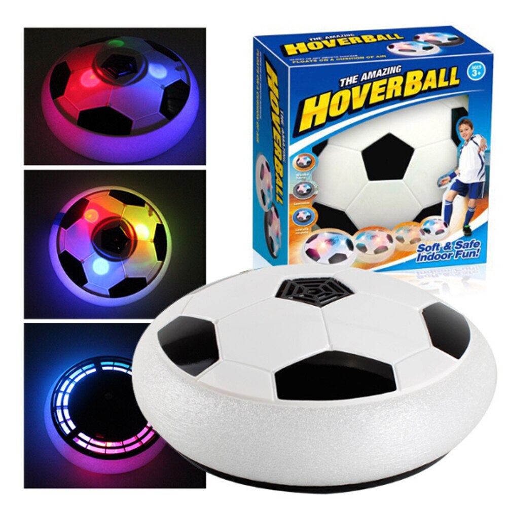 Hover Voetbal Jongen Speelgoed Air Voetbal Indoor Drijvende Voetbal Met Led Licht En Verbeterde Foam Bumper Verjaardagscadeautjes voor Kid