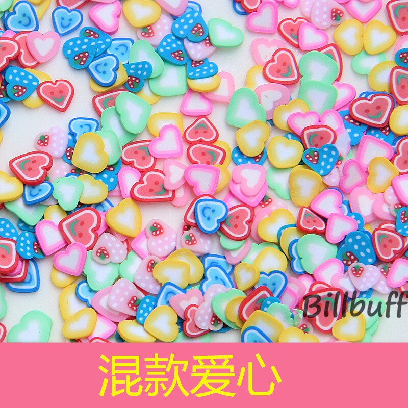 100G Diy Fruit Plakjes Slimes Additieven Soft Slice Voor Nail Art Beauty Decor Slimes Filler Leveranties Charms Accessorie speelgoed: 100g toy gift 14