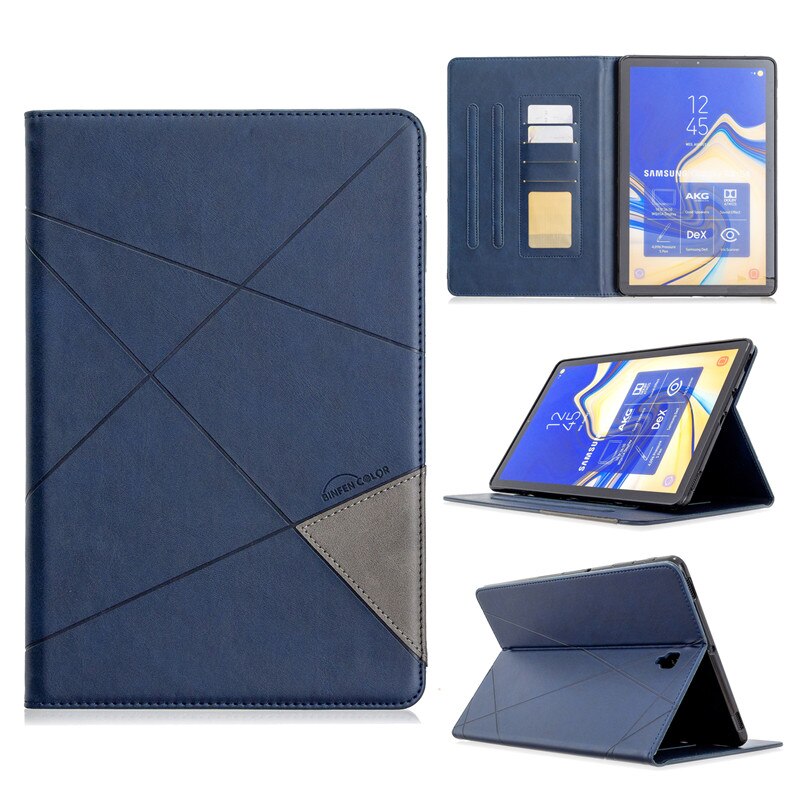 Hoesje voor samsung galaxy tab  s4 10.5 inch sm -t835 sm-t830 t830 luxe leren flip stand cover tab  s4 10.5 inch tablethoes
