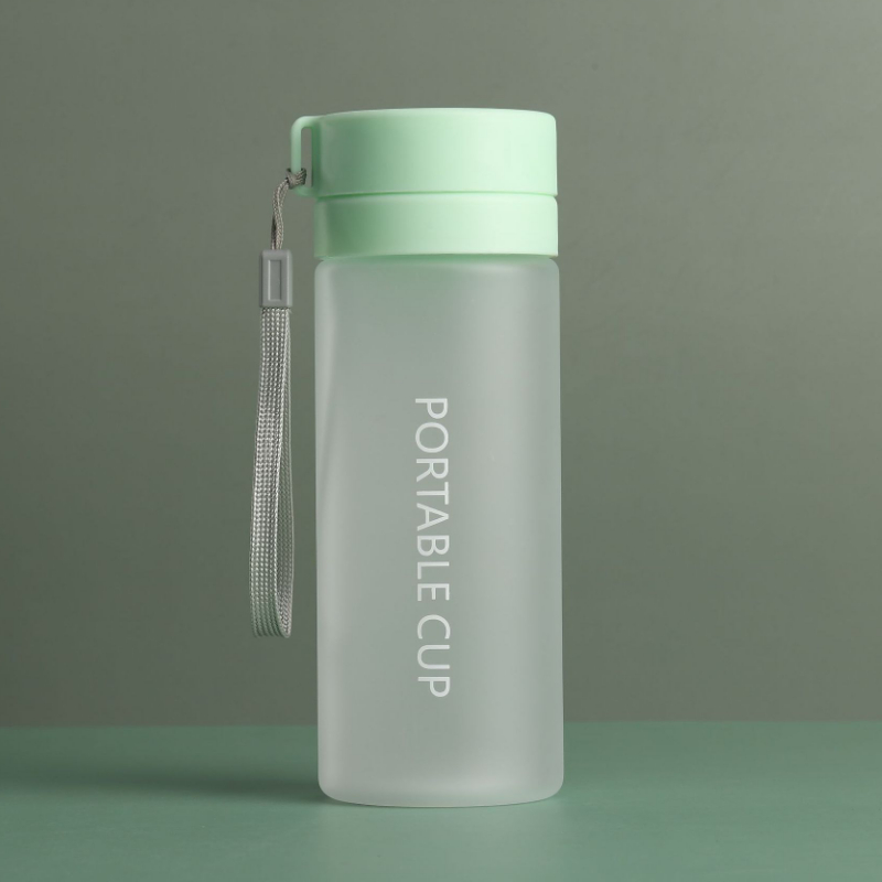 Plastic Cup Mannelijke En Vrouwelijke Studenten -Proof Water Cup Outdoor Cup 02: 600 ml Green B