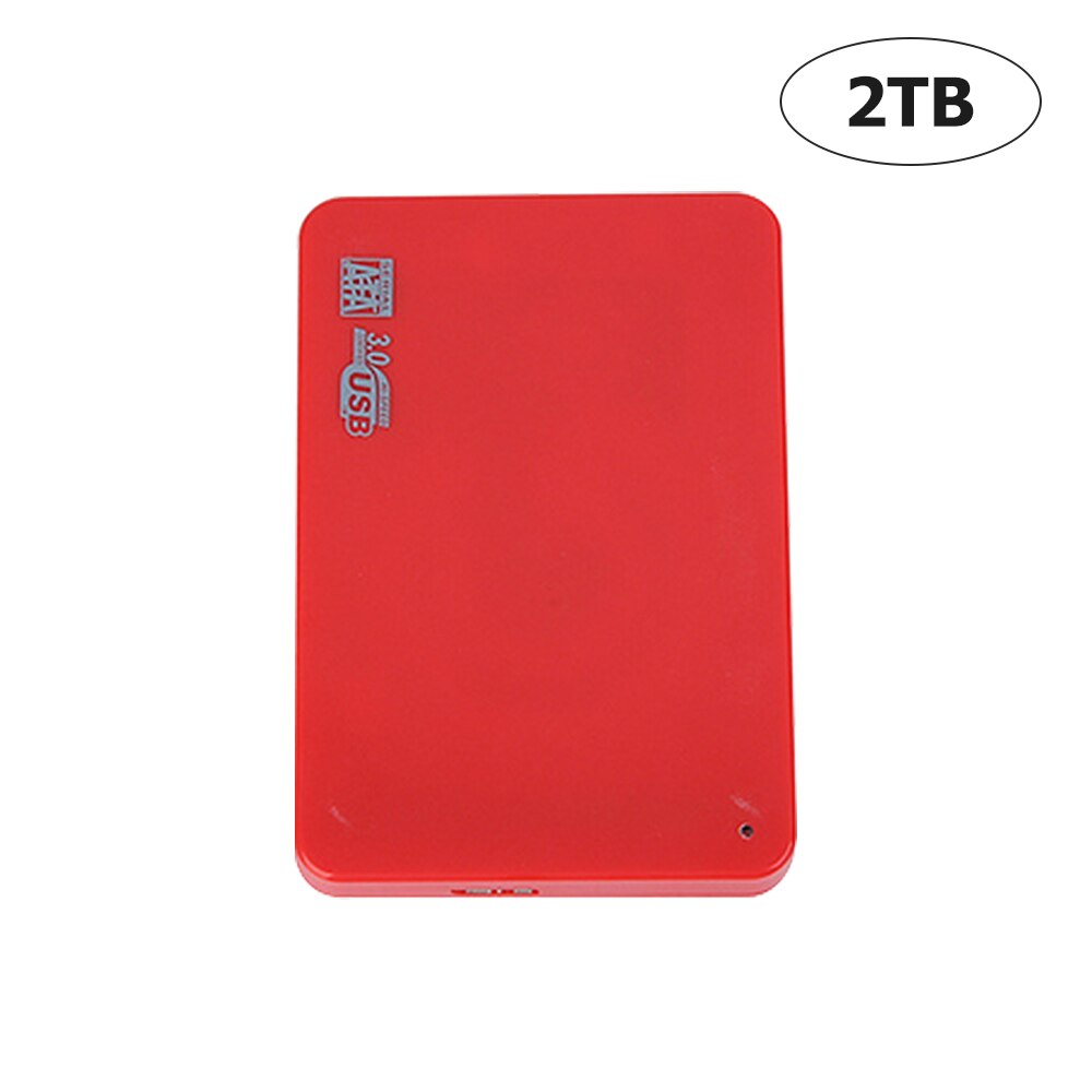 2.5inch External Hard Drive USB 3.0 500GB 1TB 2TB Storage HDD External Hard Disk Portable HD Hard Disk For Desktop Laptop Mac: Red / 2TB