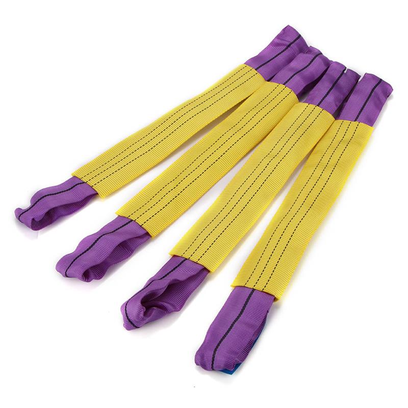4pcs Recovery Alloy Wheel Securing Link Straps Trailer Transporter x 4 Yellow/Purple Tow Down Straps Car Accessories